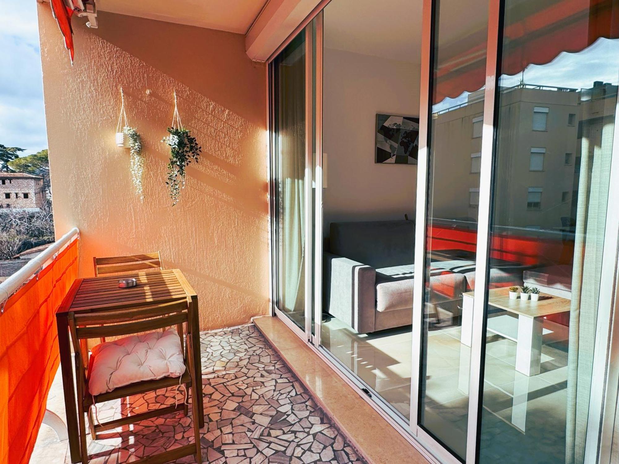 Studio Climatise 600M De La Plage Cagnes-sur-Mer Exterior photo